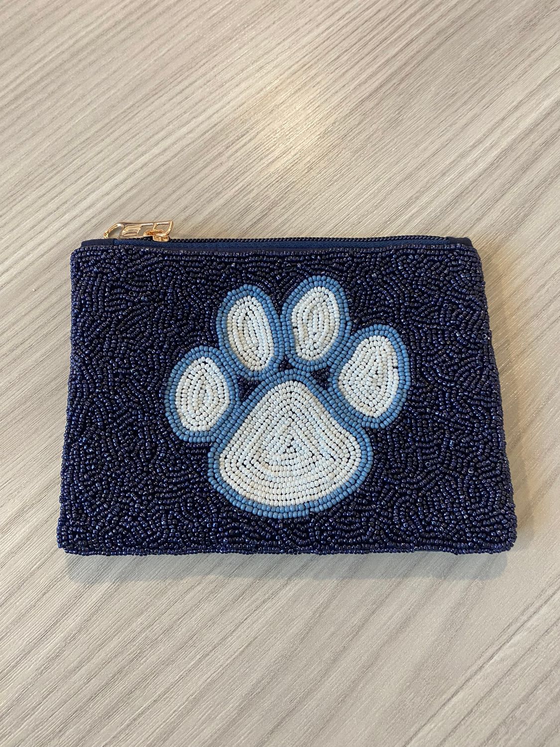 SS Beaded Coin Purse - Navy