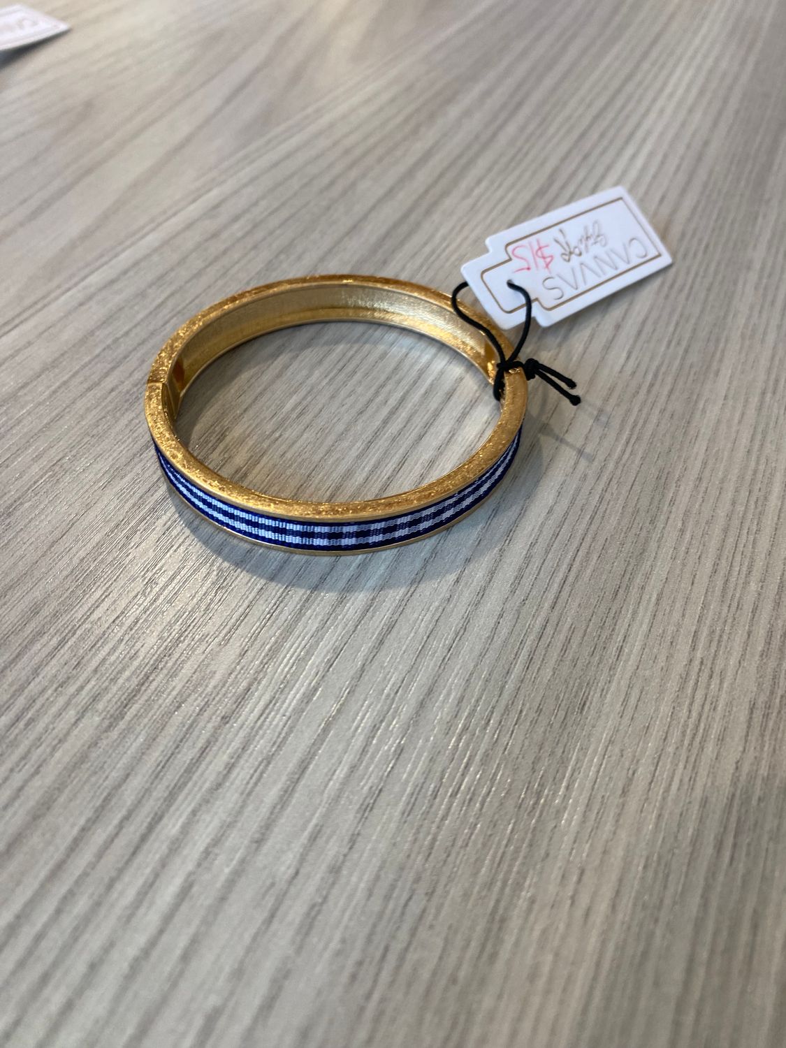 SS Gingham Bracelet - Navy
