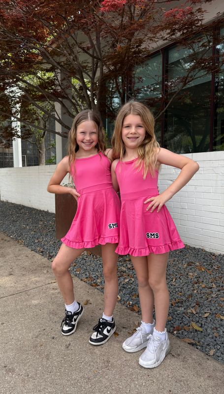 SS Youth Pink Athletic Dress w/ Shorts
