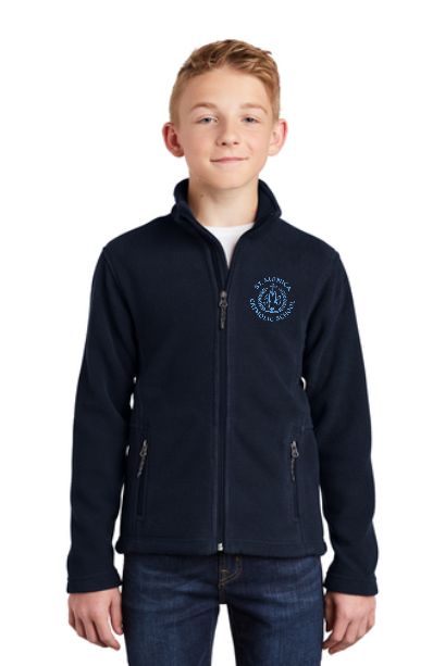 SS St. Monica Uniform Fleece Blue (Full Zip - Uniform approved)