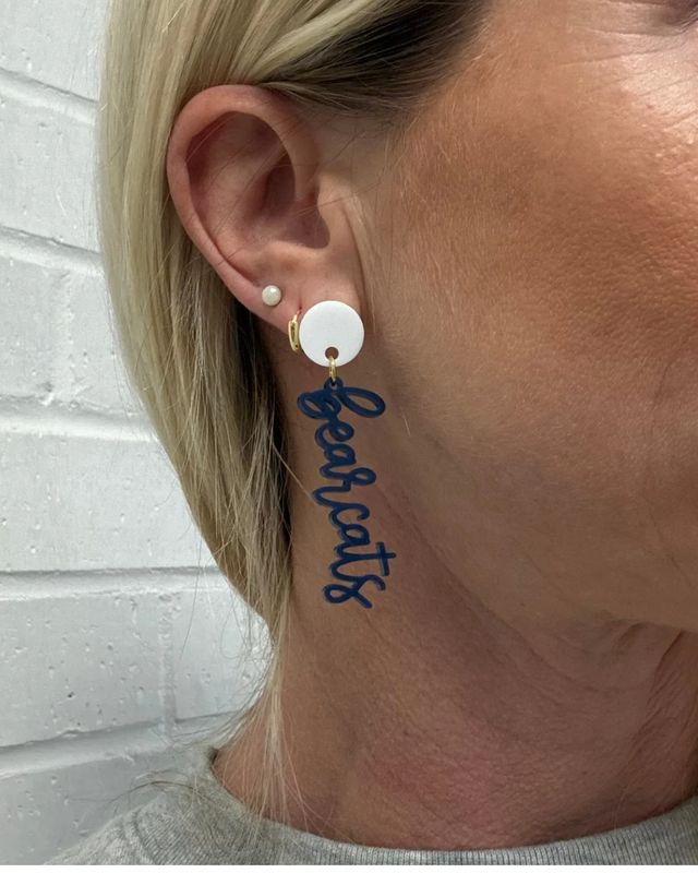 SS Bearcats Dangle Earrings