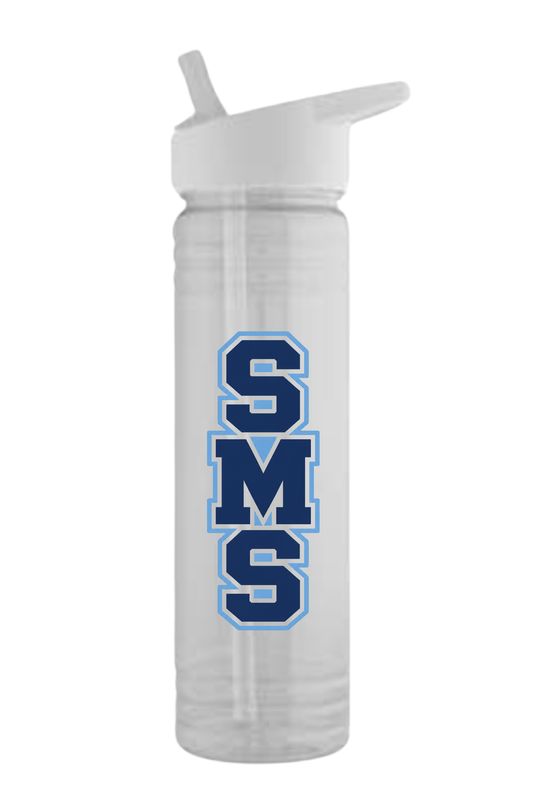SS 24oz Clear SMS Water Bottle