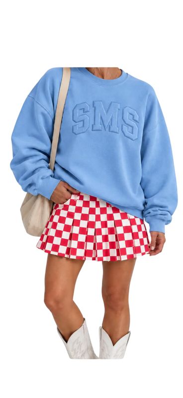 SS SMS Embossed Crewneck Sweatshirt SS SMS Embossed Crewneck Sweatshirt