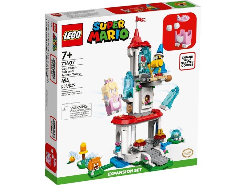 LEGO Super Mario Expansion Set 71407 - Cat Peach Suit and Frozen Tower