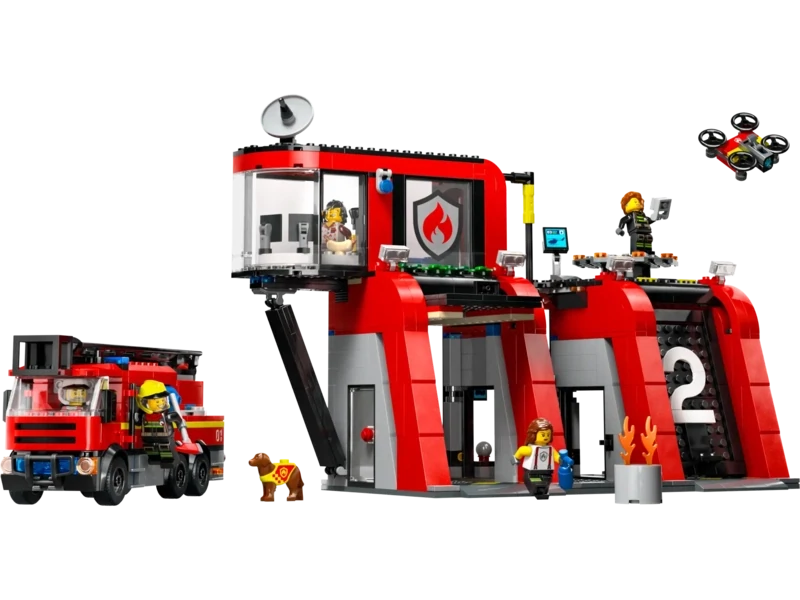 LEGO City 60414 - Fire Station with Fire Truck