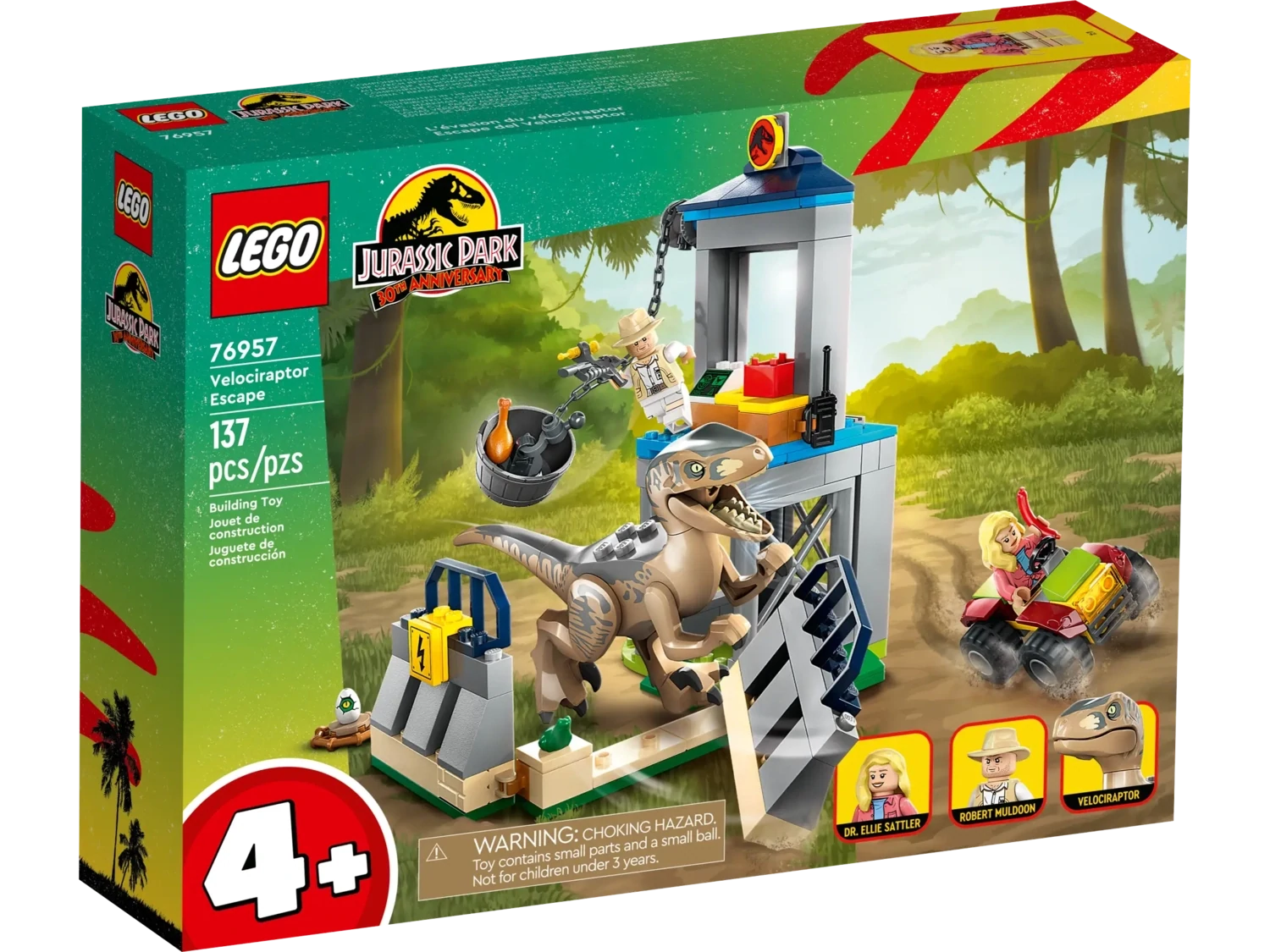 LEGO Jurassic World 76957 - Velociraptor Escape