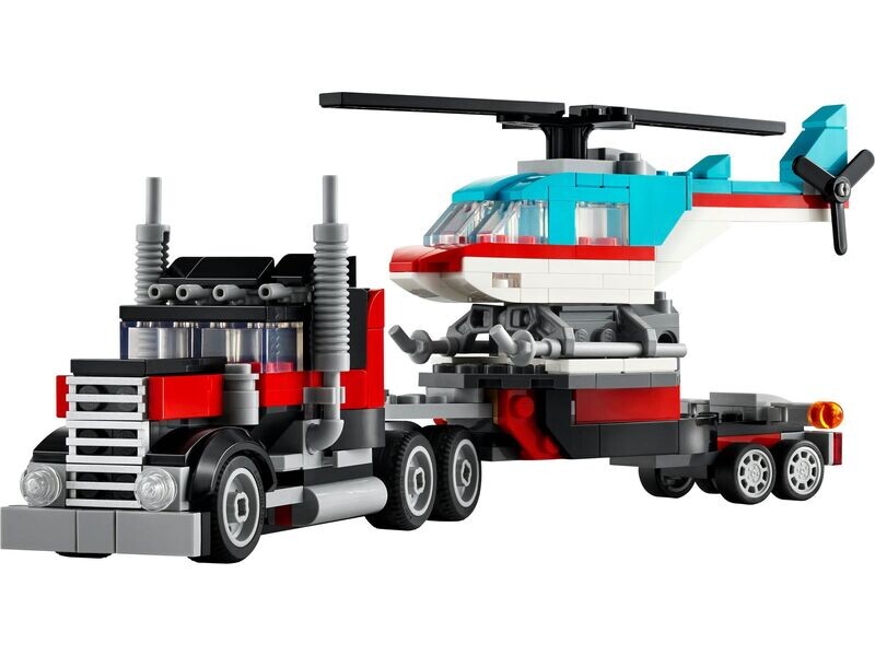 LEGO Creator 3-in-1 31146 - Flatbed Truck with Helicopter