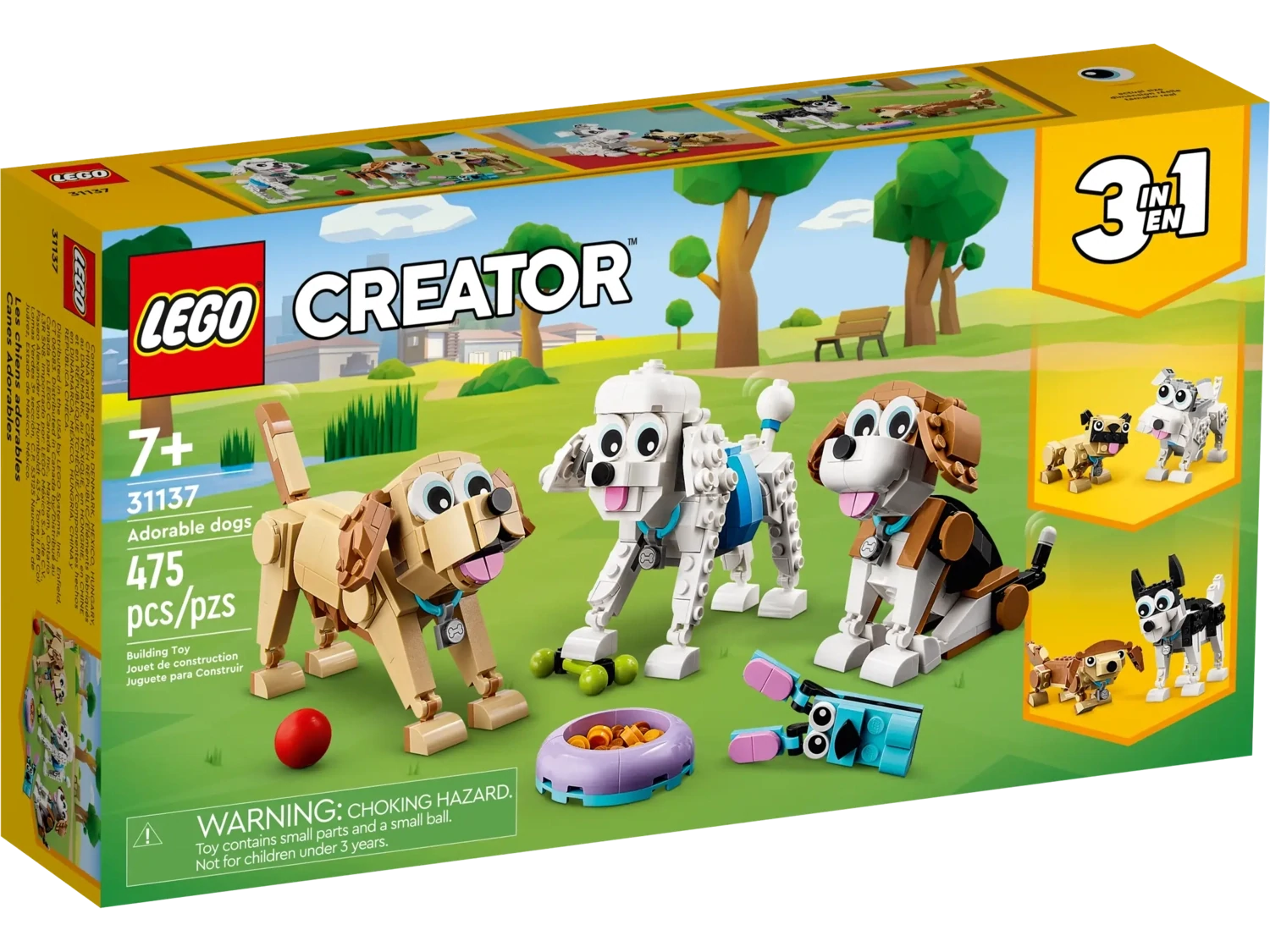 Creator 3-in-1 31137 - Adorable Dogs