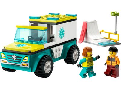 LEGO City 60403 - Emergency Ambulance and Snowboarder