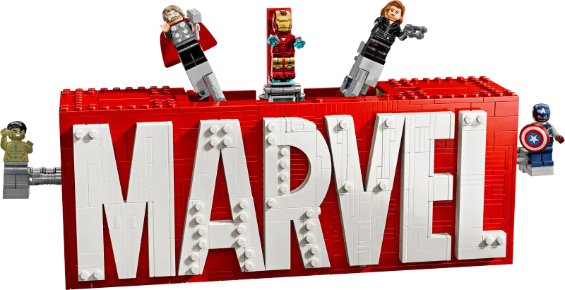 LEGO Marvel 76313 - MARVEL Logo &amp; Minifigures