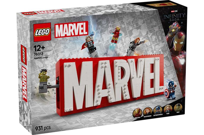 LEGO Marvel 76313 - MARVEL Logo &amp; Minifigures
