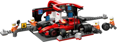 LEGO City 60443 - F1 Pit Stop &amp; Pit Crew with Ferrari Car