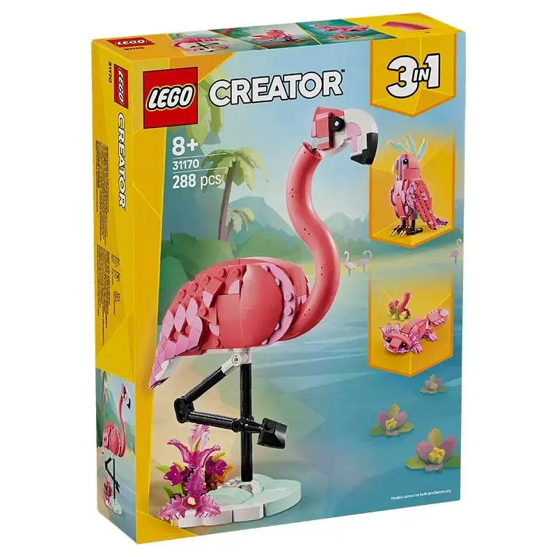 LEGO Creator 3-in-1 31170 - Wilde dieren: roze flamingo