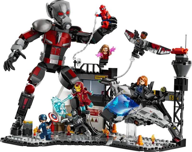 LEGO Marvel 76314 - Captain America: Civil War Action Battle