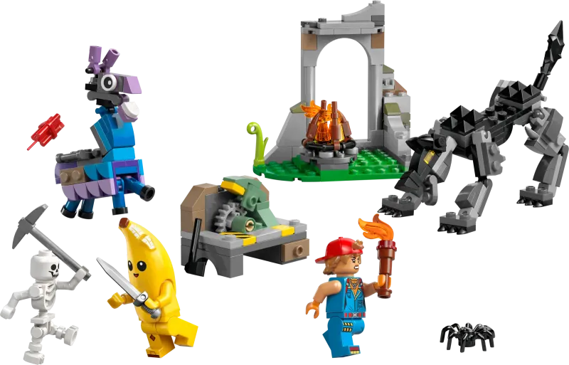 LEGO Fortnite 77075 - Peely en Sparkplugs kamp