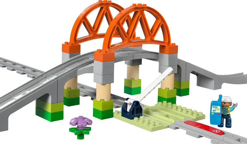 LEGO Duplo 10426 - Train Bridge and Tracks Expansion Set