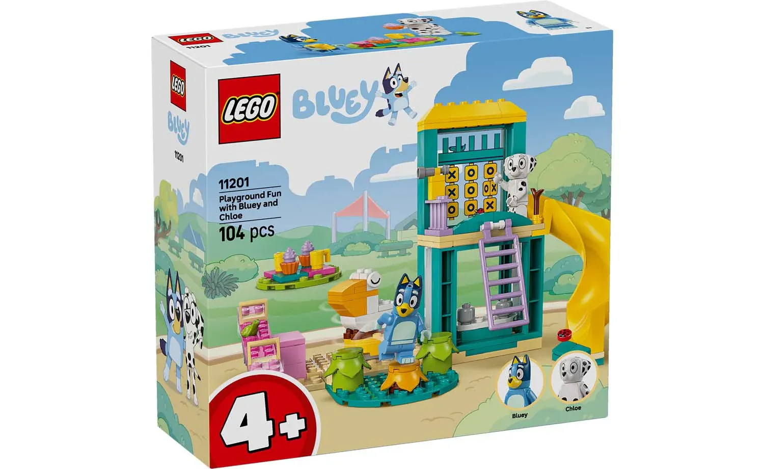 LEGO Bluey 11201 - Bluey en Chloé in de speeltuin