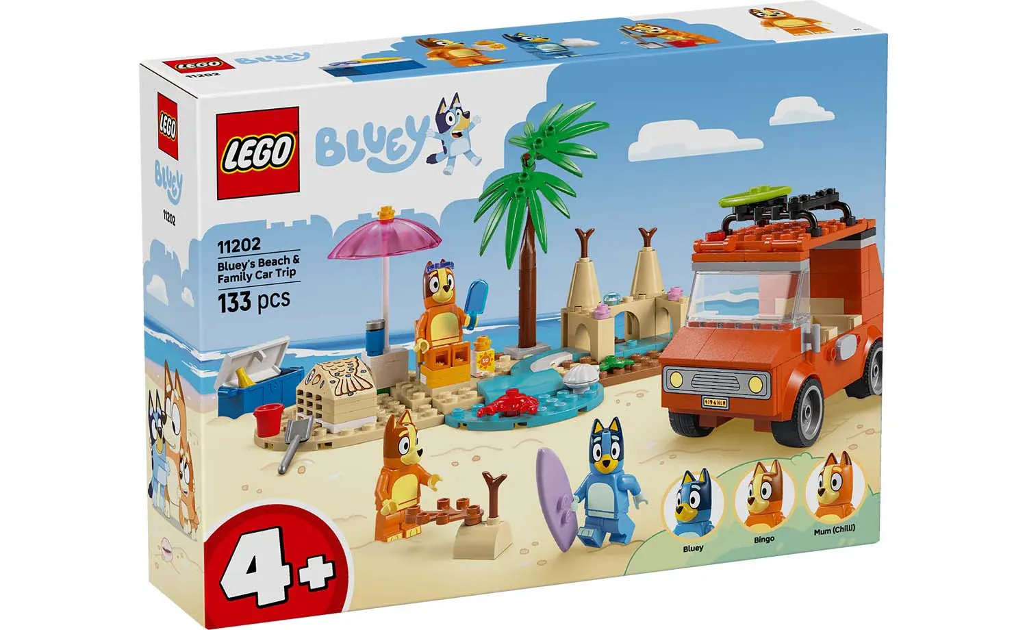 LEGO Bluey 11202 - Bluey's autorit naar het strand