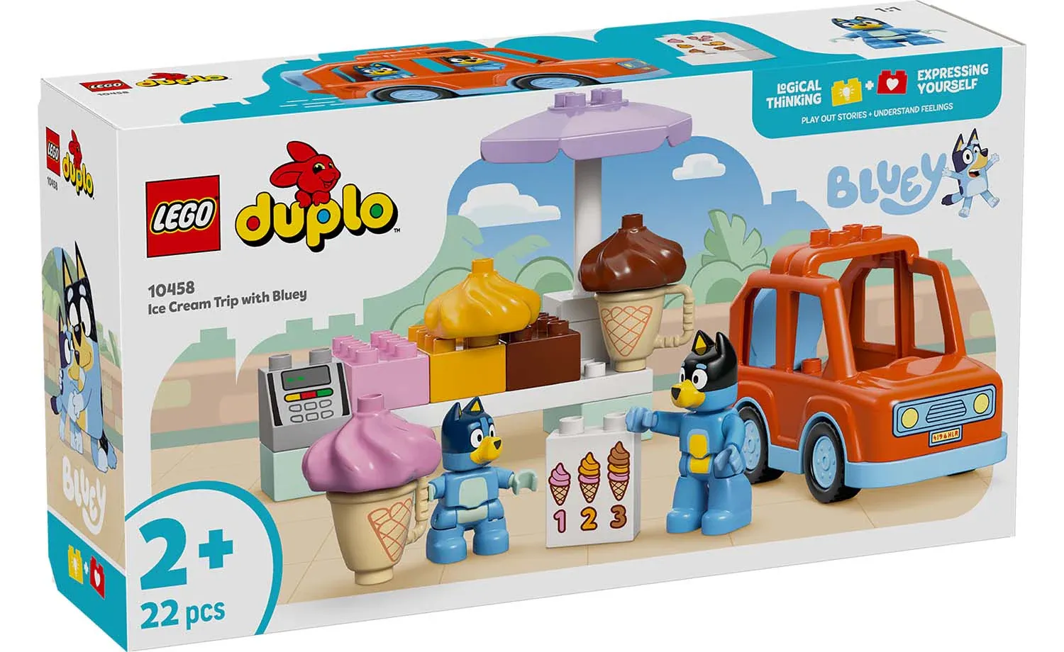 LEGO Bluey 10458 - Een ijsje halen met Bluey