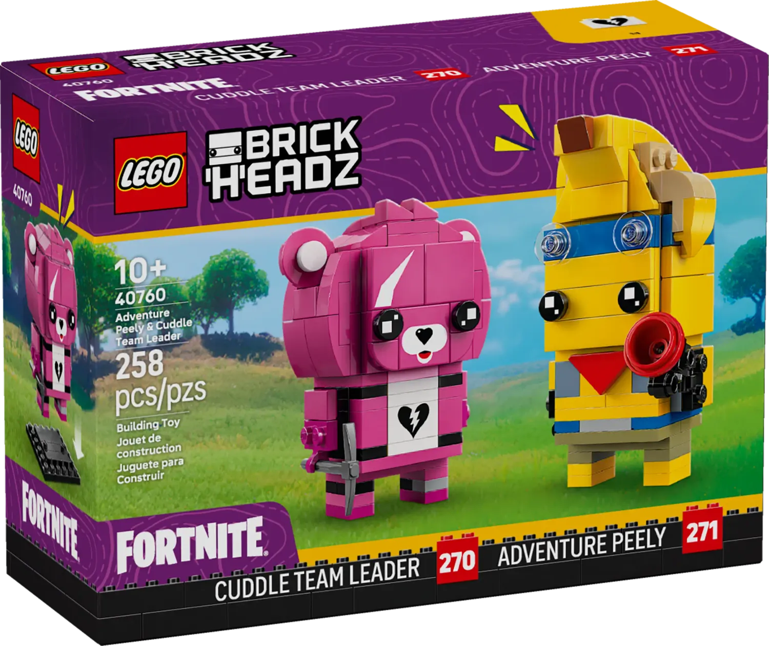 LEGO BrickHeadz 40760 - Adventure Peely en Cuddle Team Leader