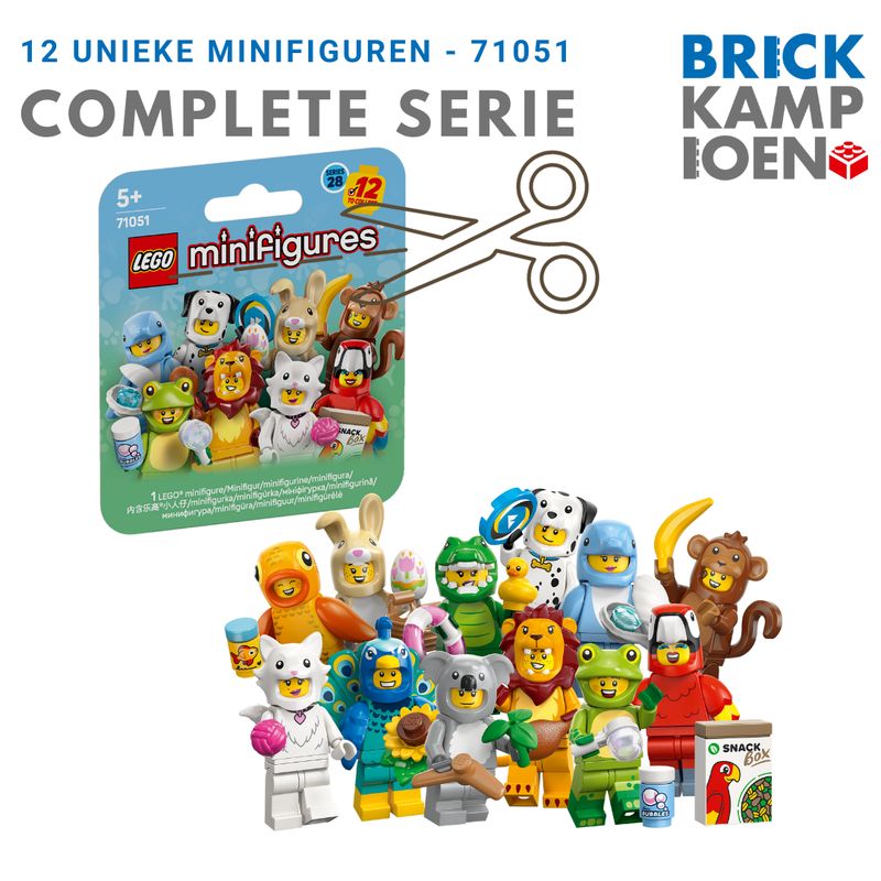 LEGO Minifigures 71051 - Animals Series 28 (complete serie)