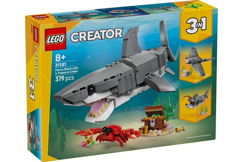 LEGO Creator 3-in-1 31381 - Fierce Shark with a Treasure Chest