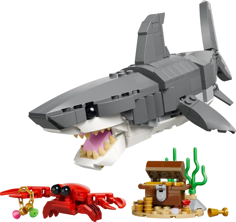 LEGO Creator 3-in-1 31381 - Fierce Shark with a Treasure Chest