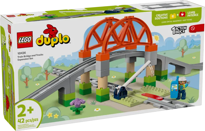 LEGO Duplo 10426 - Train Bridge and Tracks Expansion Set