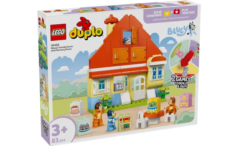 LEGO Bluey 10459 - Bluey's Family House with Memory Game