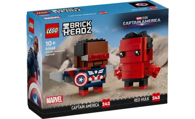 LEGO BrickHeadz 40668 - Captain America &amp; Red Hulk Figures