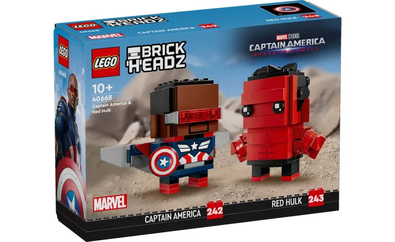 LEGO BrickHeadz 40668 - Captain America &amp; Red Hulk Figures