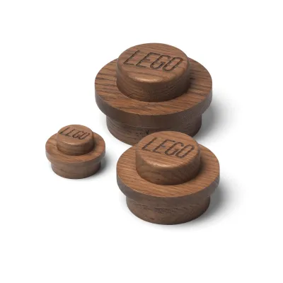LEGO Wooden Wall Hanger Set 5007112 – Dark Oak