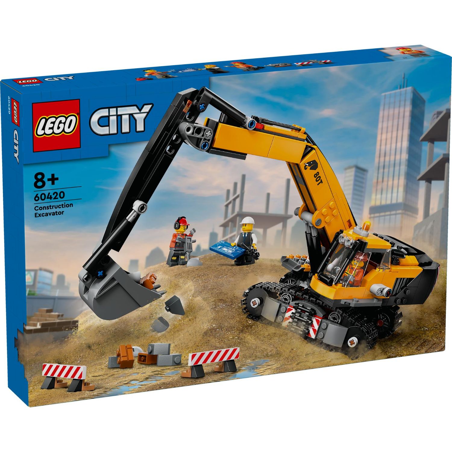 LEGO City 60420 - Yellow Construction Excavator
