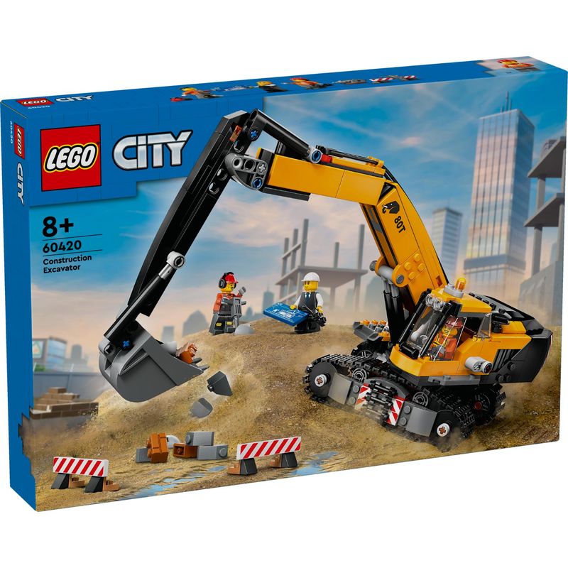 LEGO City 60420 - Yellow Construction Excavator