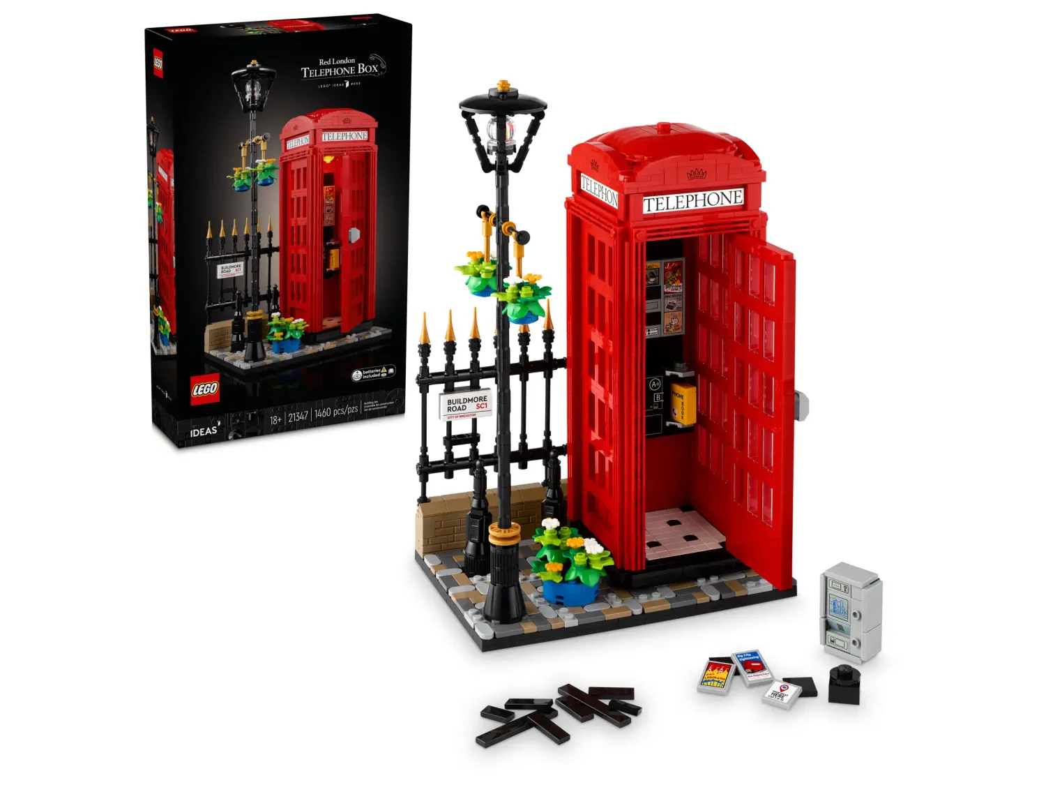 LEGO Ideas 21347 - Red London Telephone Box
