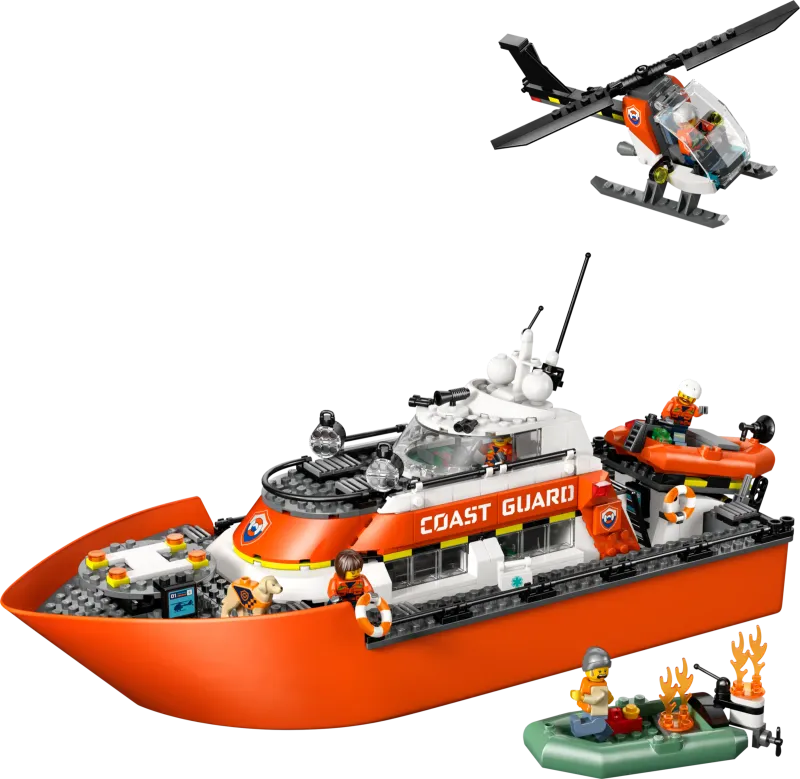 LEGO City 60504 - Coast Guard Rescue Boat &amp; Helicopter