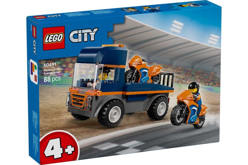 LEGO City 60491 - Motorcycle Transporter