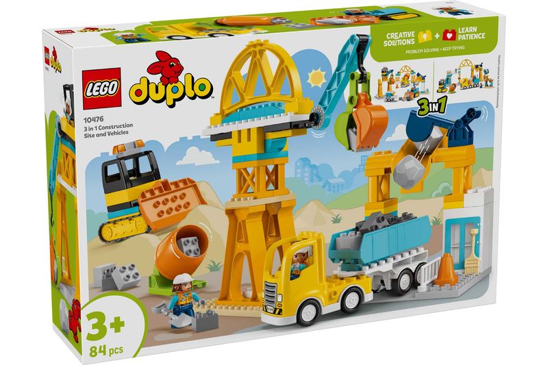 LEGO Duplo 10476 - 3 in 1 Construction Site and Vehicles