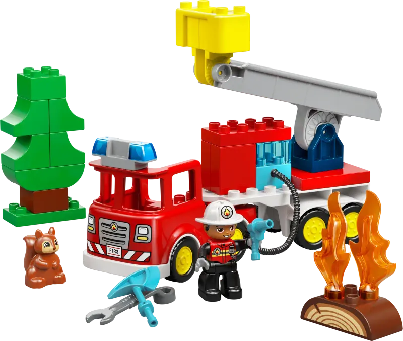 LEGO Duplo 10473 - Fire Truck with Hose and Firefighter