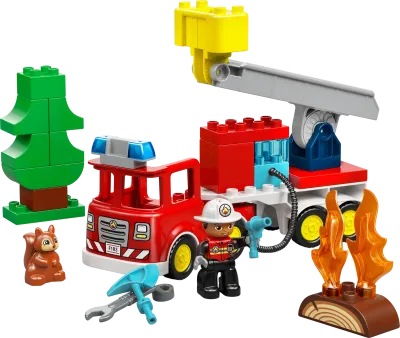 LEGO Duplo 10473 - Fire Truck with Hose and Firefighter