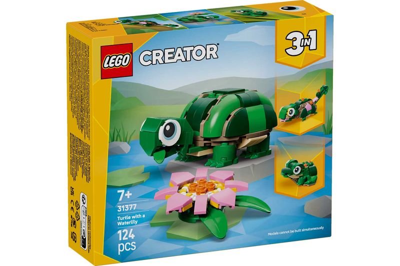 LEGO Creator 3-in-1 31377 - Turtle with a Water Lily Flower