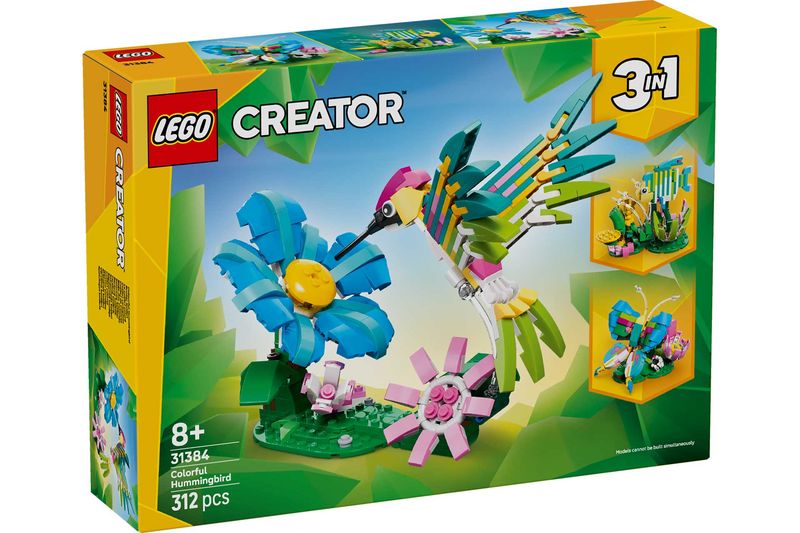 LEGO Creator 3-in-1 31384 - Wild Animals: Colorful Hummingbird