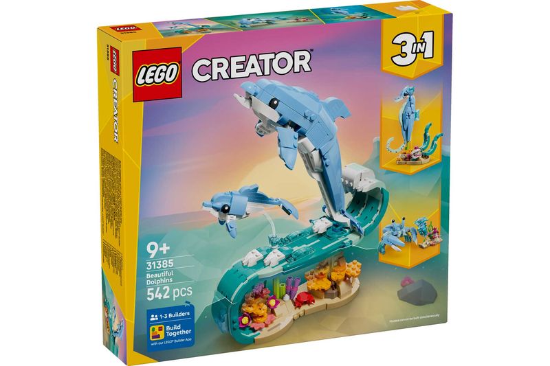 LEGO Creator 3-in-1 31385 - Sea Animals: Beautiful Dolphins