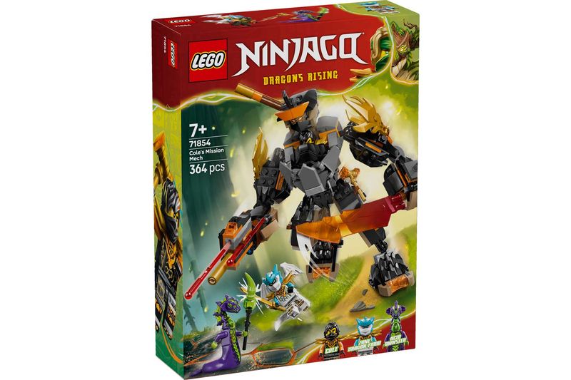 LEGO Ninjago 71854 - Cole's Mission Mech &amp; Dragon Zane