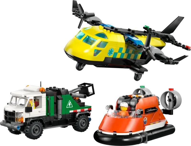 LEGO City 60505 - Airplane, Service Truck &amp; Hovercraft Remix