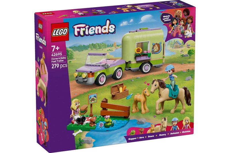 LEGO Friends 42695 - Horse and Baby Foal Trailer