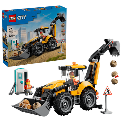 LEGO City 60480 - Yellow Backhoe Loader LEGO City 60480 - Yellow Backhoe Loader