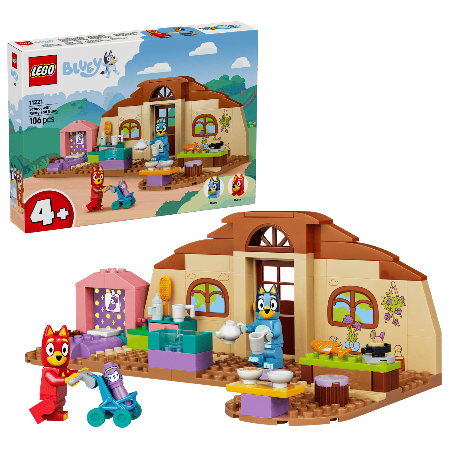 LEGO Bluey 11221 - School with Rusty and Bluey
