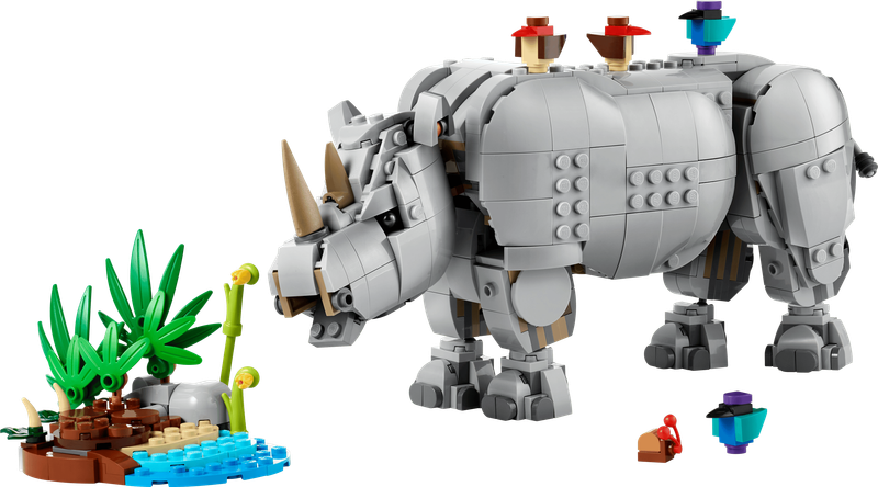 LEGO Creator 3-in-1 31171 - Wild Animals: Majestic Rhino with Birds