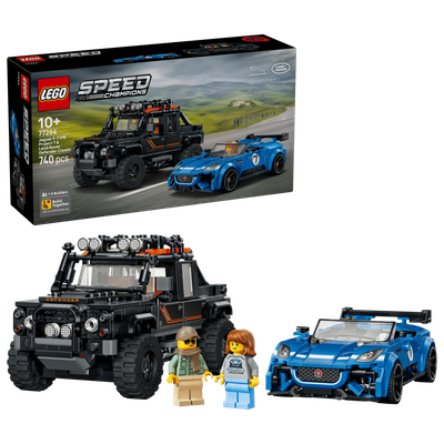 LEGO Speed Champions 77264 - Jaguar Project 7 and Land Rover Defender